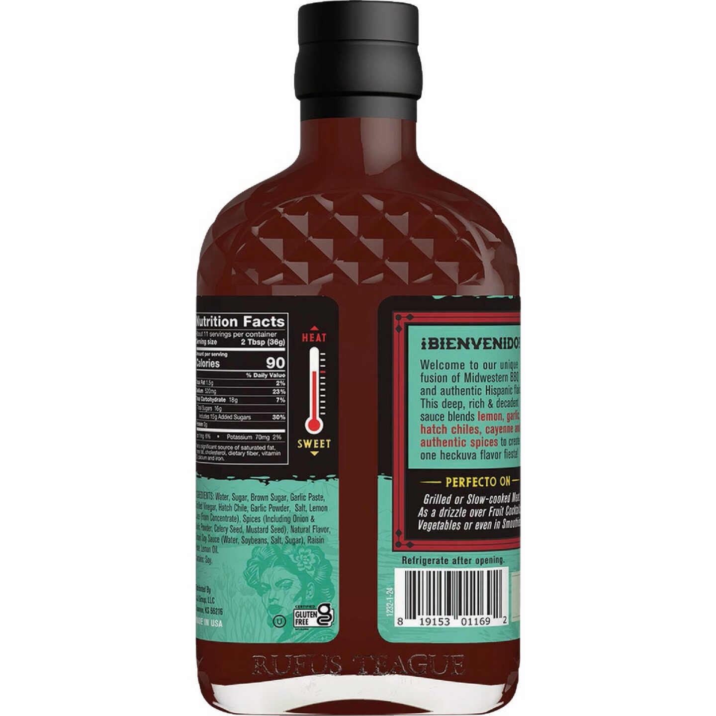 Rufus Teague 14 Oz. Diablo Limonajo Latino BBQ Sauce Image 2
