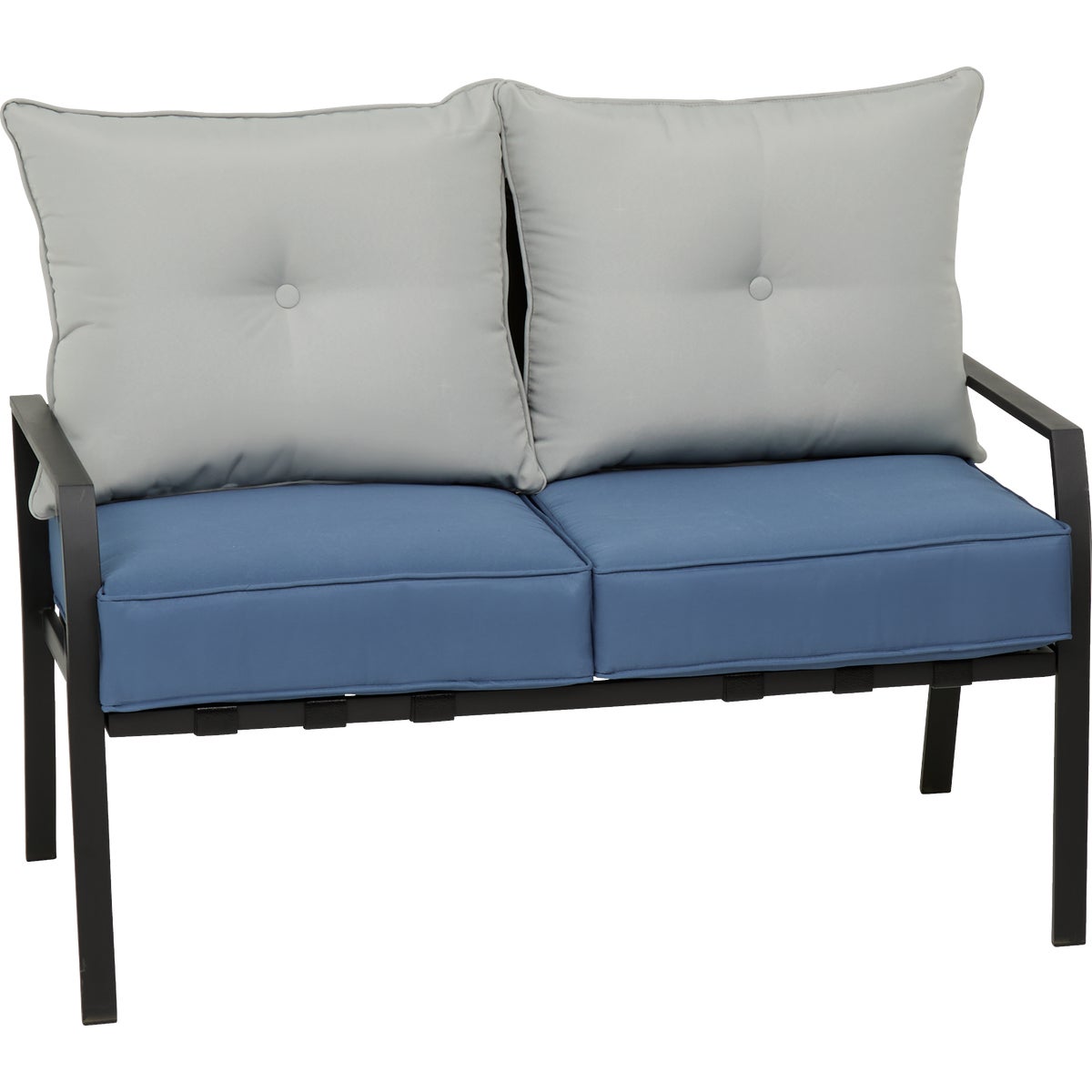 Outdoor Expressions Azure 4-Piece Gray Chat Set with PFAS-Free Fabric Image 6