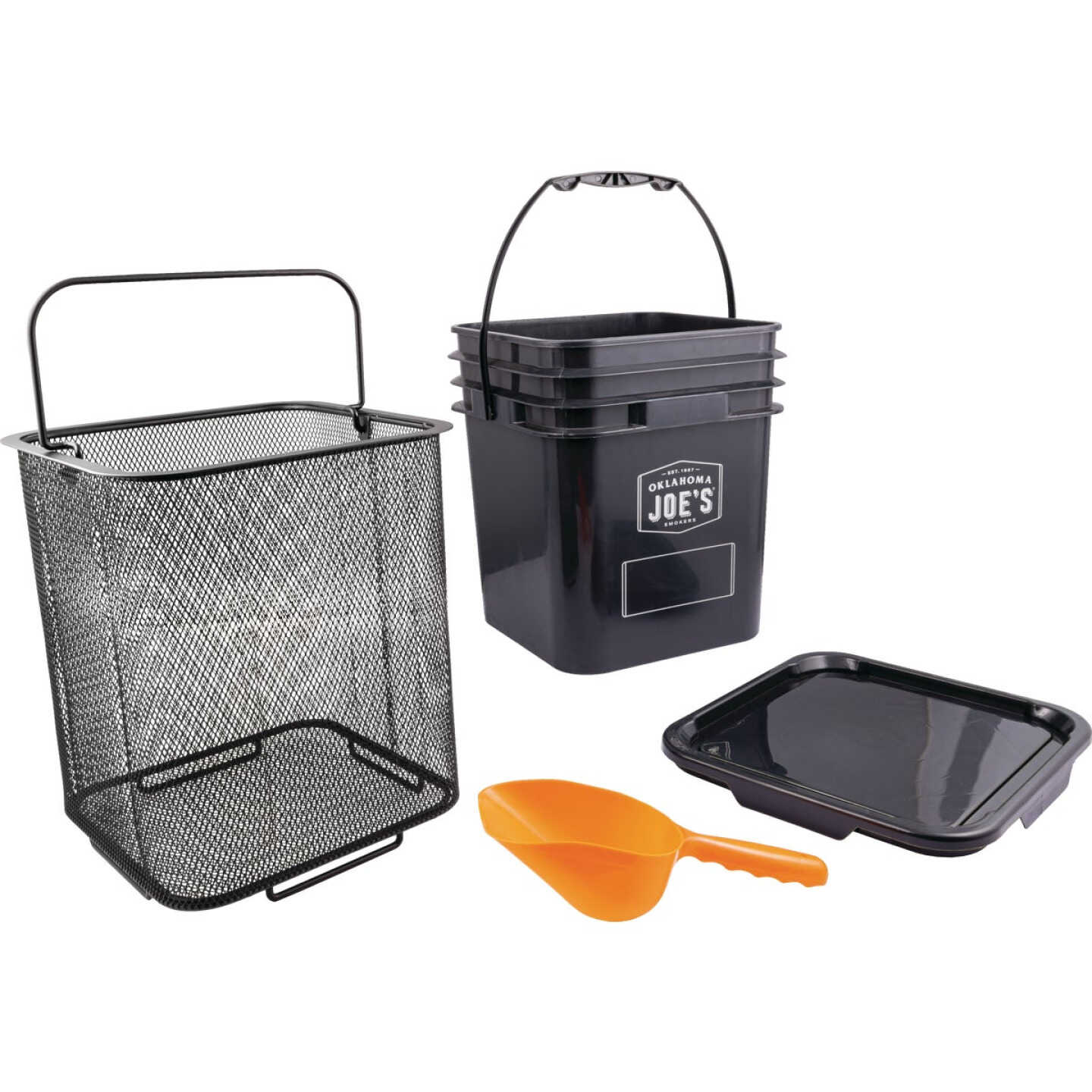 Oklahoma Joe's 20 Lb. 10.8 In. W. x 12.7 In. L. Pellet Bucket Kit (3-Piece) Image 1