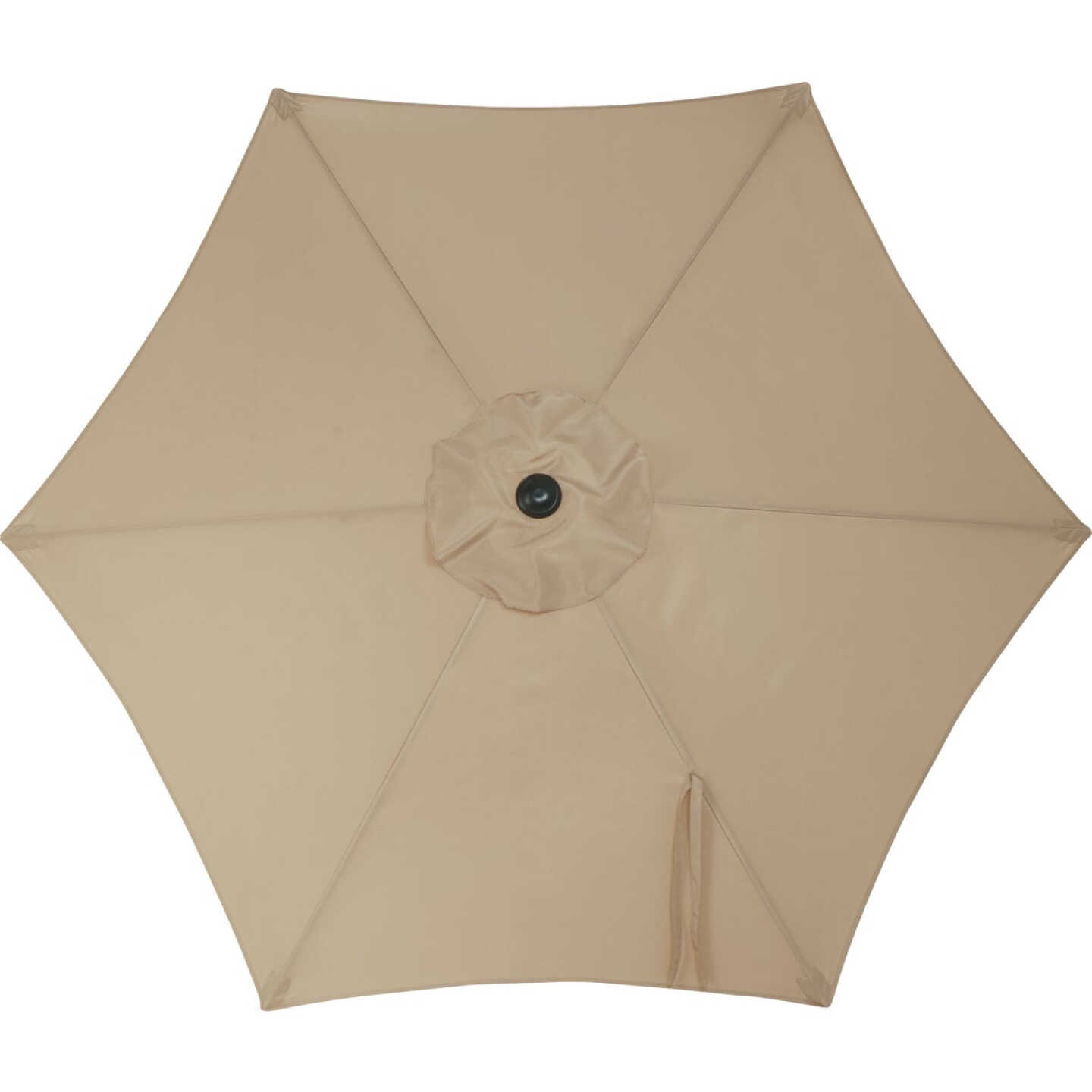 9 Ft. Aluminum Tilt/Crank Tan Patio Umbrella - PFAS Free Image 4