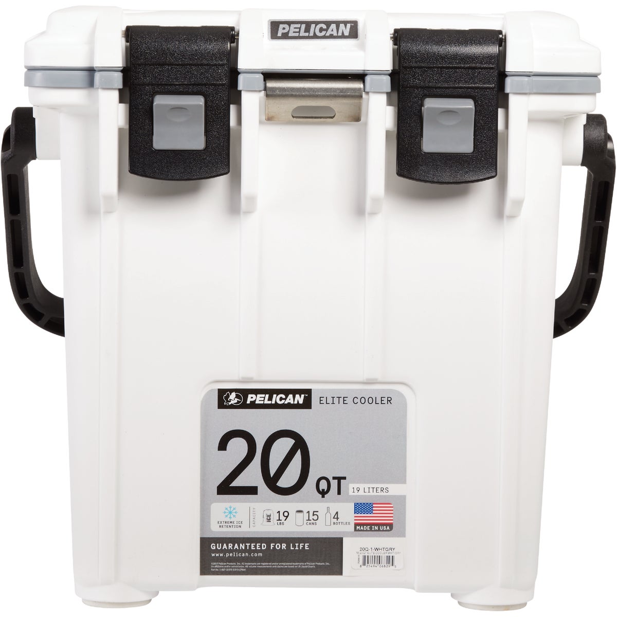 Pelican Elite 20 Qt. Cooler, White & Gray Image 2