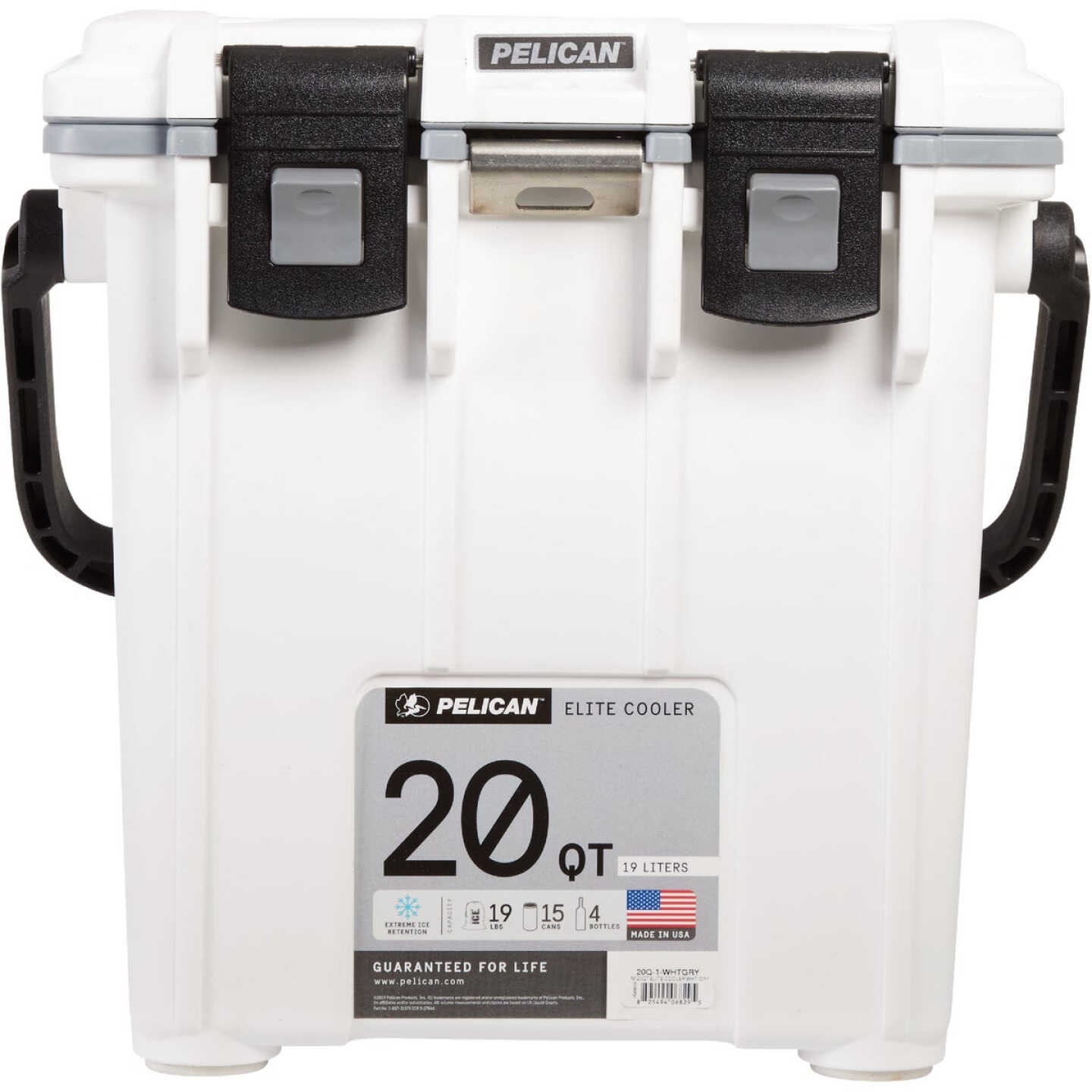 Pelican Elite 20 Qt. Cooler, White & Gray Image 2