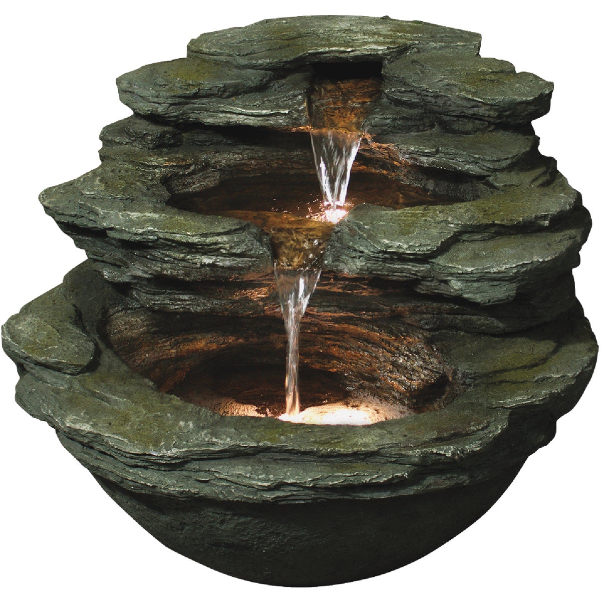 Bond Calistoga Springs 18.9 In. W. x 17.72 In. H. x 21.65 In. L. Envirostone Polyresin Fountain