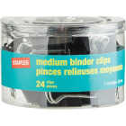 Staples 1.25 In. Medium Binder Clips (24-Pack) Image 2