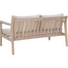 Linon Svana 58.25 In. W. x 31 In. D. Natural Finish Wood Sofa with Beige Cushions Image 7