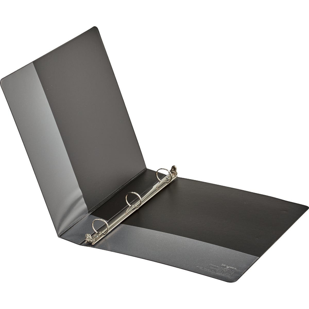Staples 1 In. Black 3-Ring Economy Binder Image 3