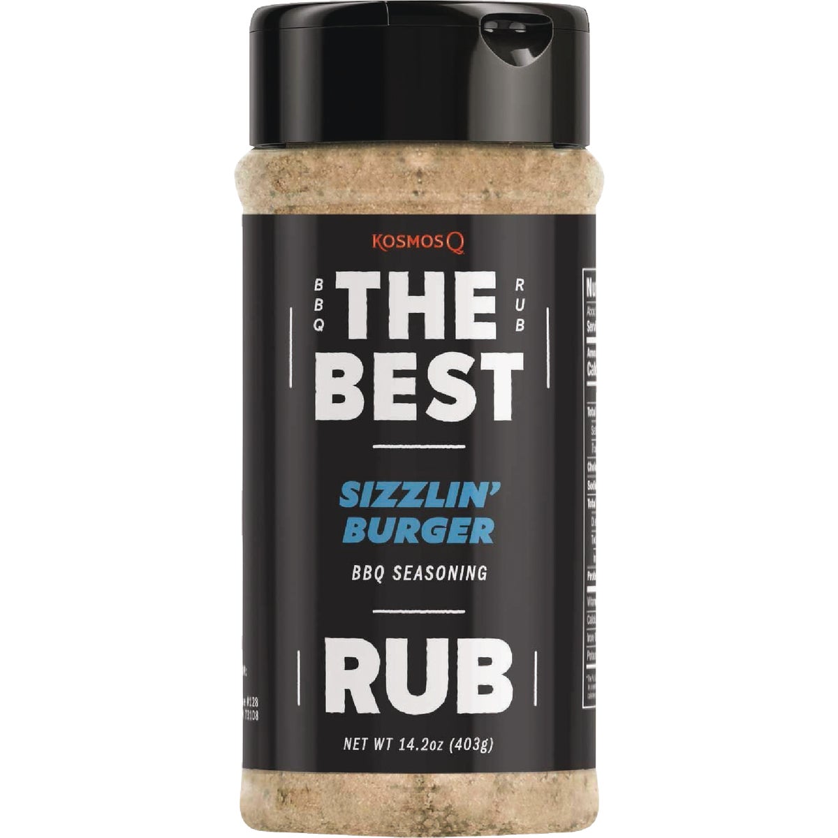 Kosmos Q 14.2 Oz. The Best Sizzlin' Burger Rub