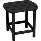 Outdoor Expressions Black HDPE Side Table Image 1