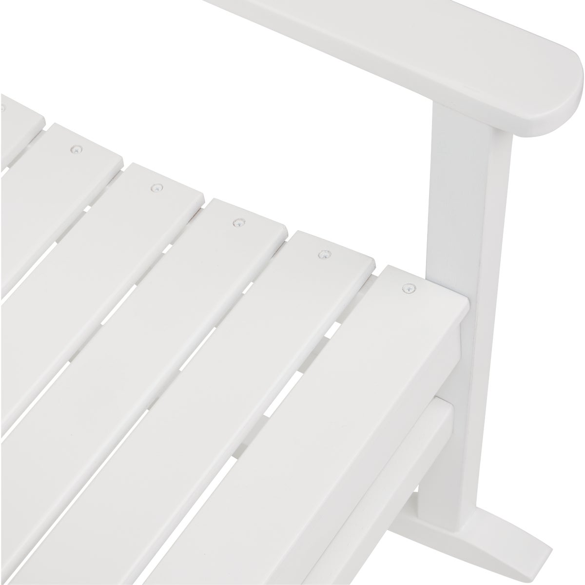 Outdoor Expressions White HDPE Rocking Chair Image 4