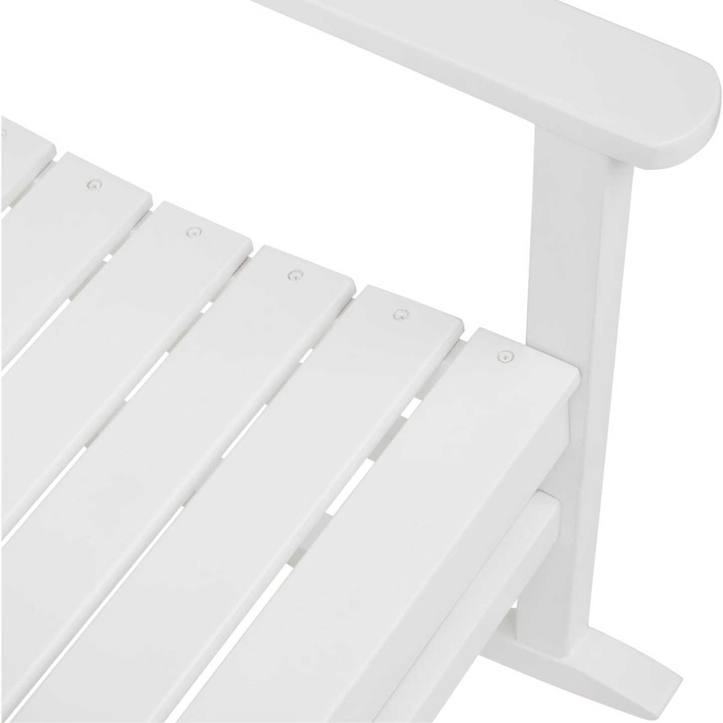 Outdoor Expressions White HDPE Rocking Chair Image 4