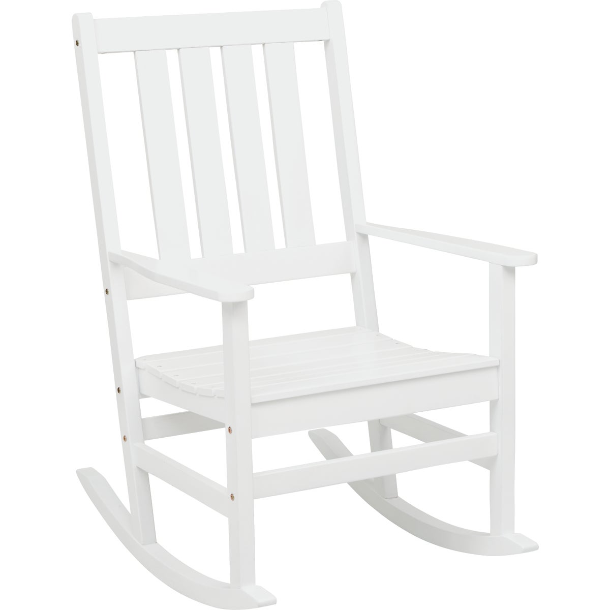 Outdoor Expressions White HDPE Rocking Chair