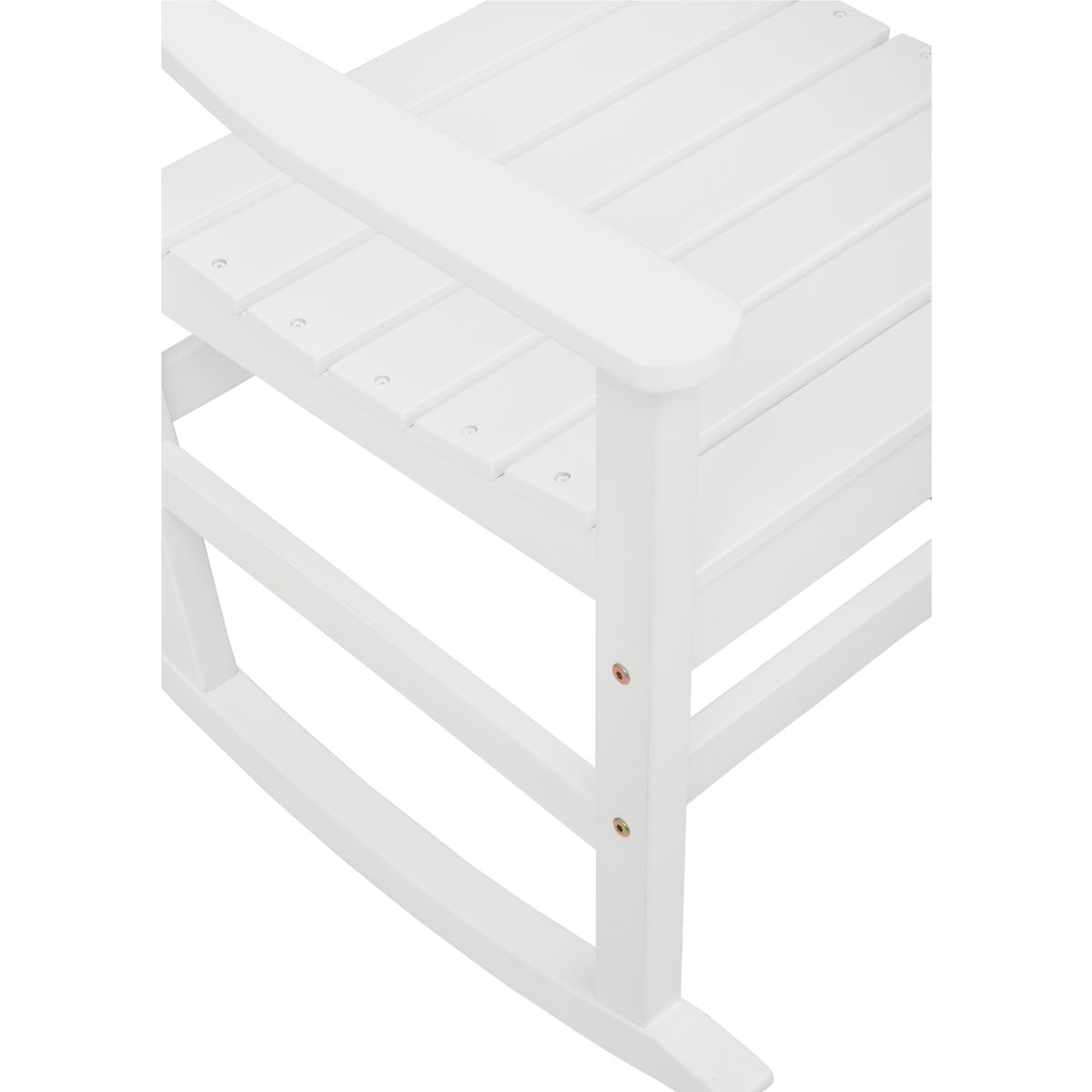 Outdoor Expressions White HDPE Rocking Chair Image 3
