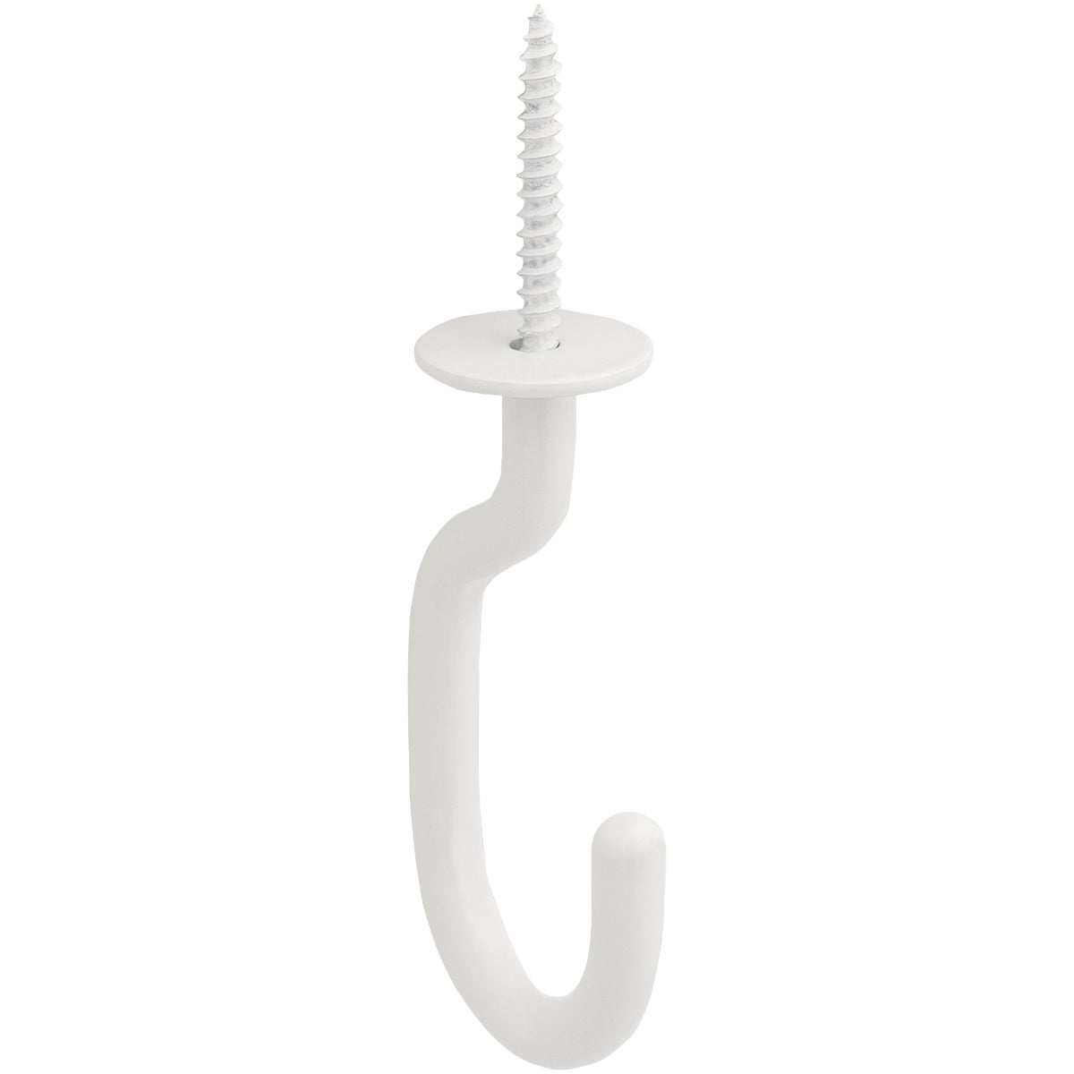National Hardware 32 In. White Steel Modern Ceiling J-Hook Plant Hanger