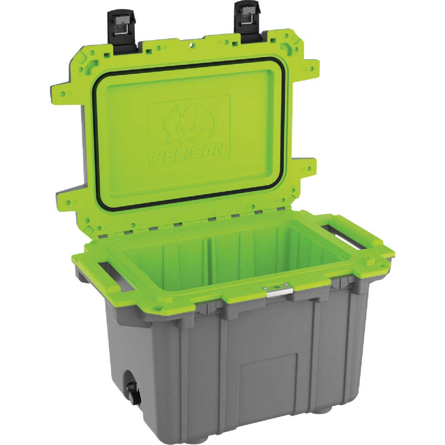 Pelican Elite 50 Qt. Cooler, Dark Gray & Green Image 3