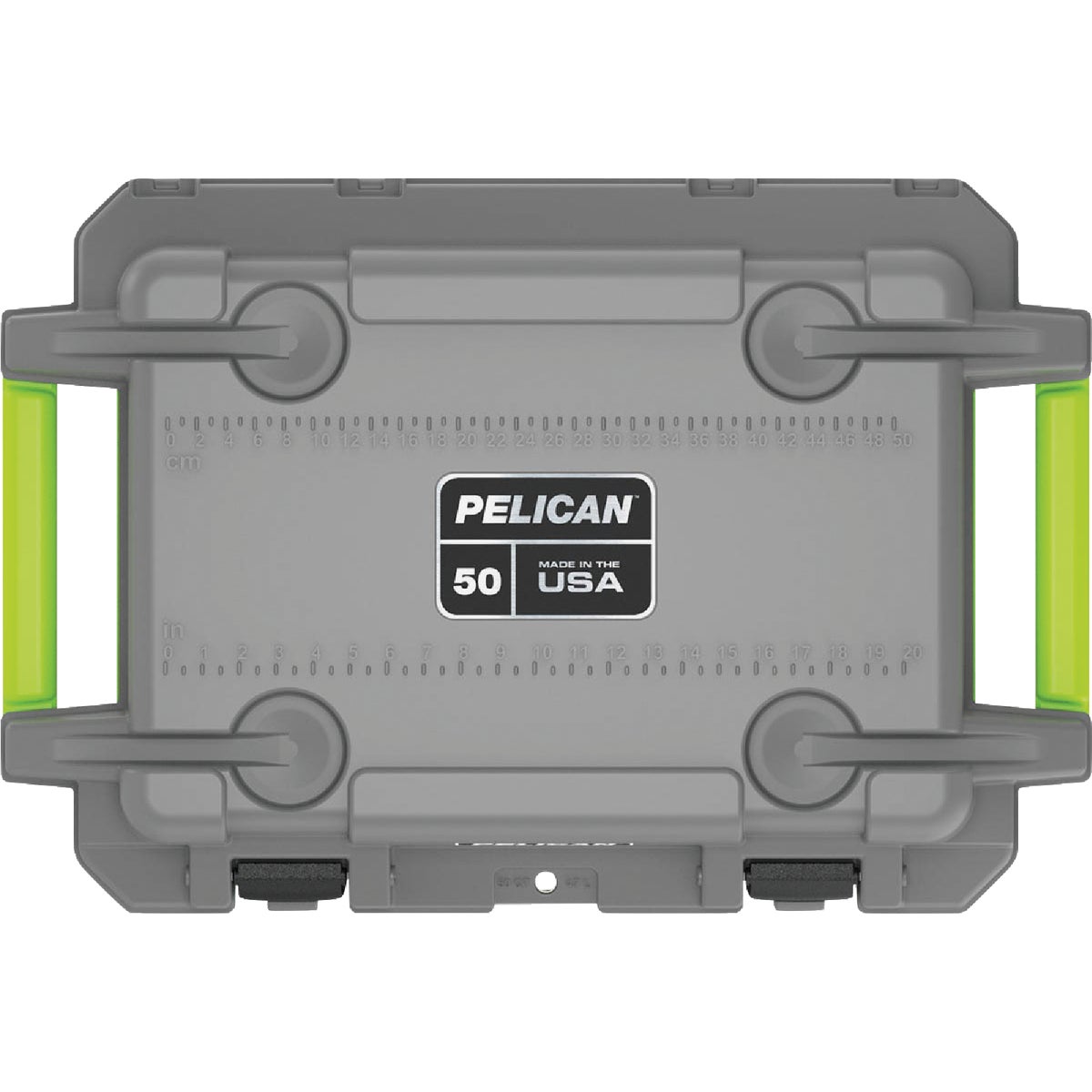 Pelican Elite 50 Qt. Cooler, Dark Gray & Green Image 4