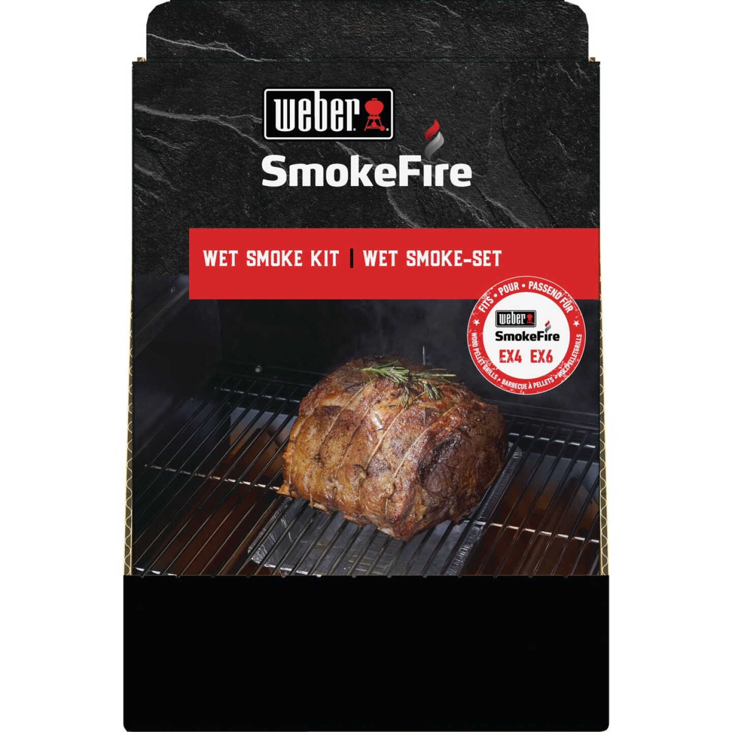 Weber SmokeFire 9.65 In. W. x 13.59 In. L. Disposable Plated Steel Wet Smoke Kit Image 3