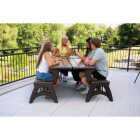 Convert A Bench 58 In. L Gen 2 XL Espresso Foldable Bench Image 3