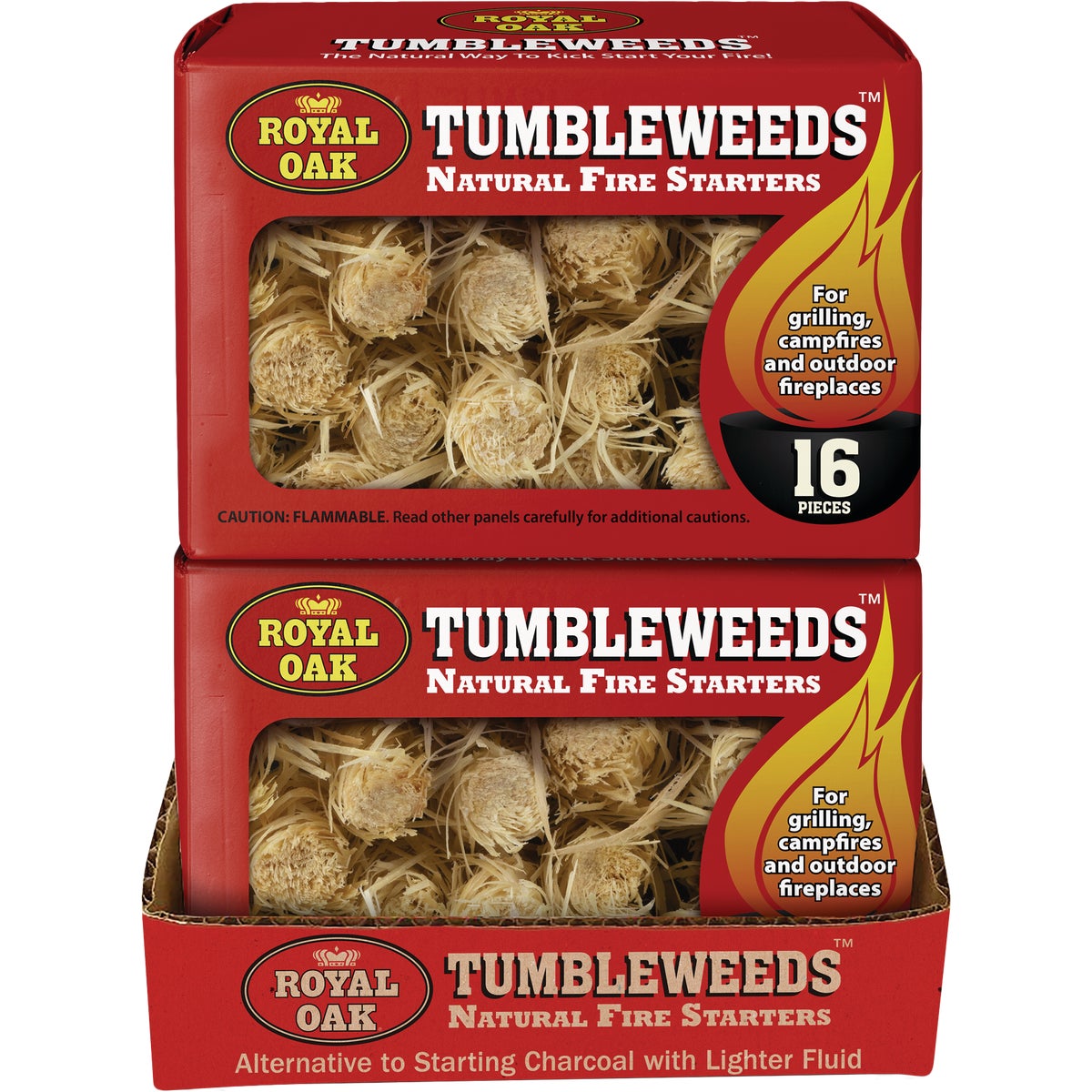 Royal Oak Red Box Tumbleweeds All Natural Odorless Fire Starter (16-Pack) Image 2
