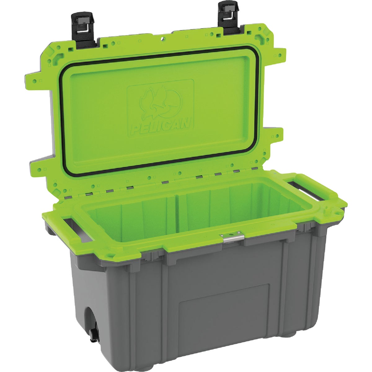 Pelican Elite 70 Qt. Cooler, Dark Gray & Green Image 3
