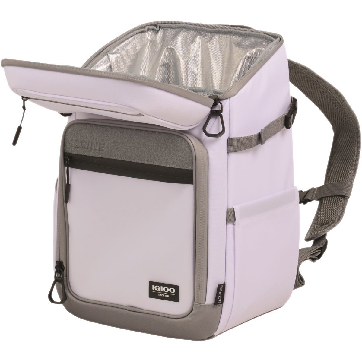 Igloo Marine 30 Qt. Backpack Cooler, White & Gray Image 2