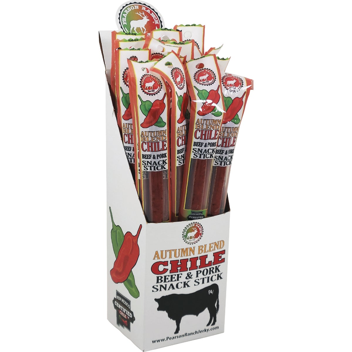 Pearson Ranch Jerky Autumn Blend Chile Beef & Pork Snack Stick Image 1