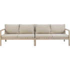 Linon Svana 54 In. W. x 32 In. D. Natural Finish Wood Loveseat Set with Beige Cushions (2-Piece) Image 7