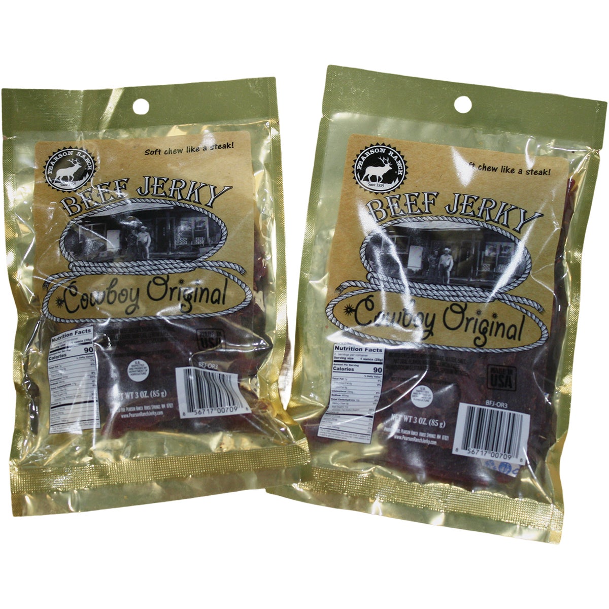 Pearson Ranch Jerky 3 Oz. Cowboy Original Premium Whole Muscle Jerky Image 3