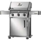 Napoleon Rogue 425 3-Burner with Cast Iron Grids LP Gas Grill, Stainless Steel Image 3