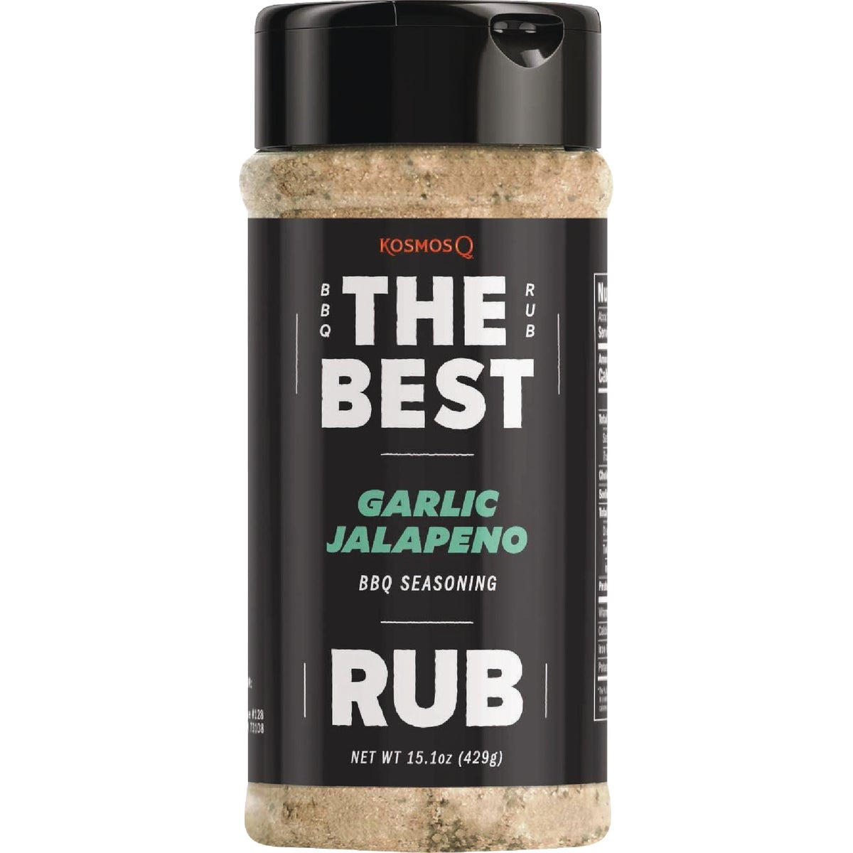 Kosmos Q 15.1 Oz. The Best Garlic Jalapeno Rub