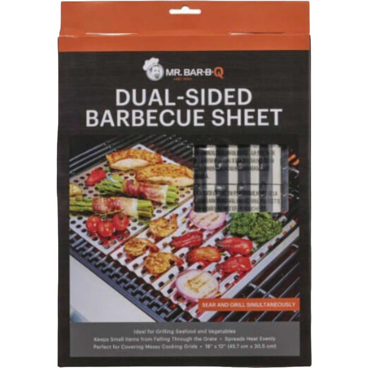 Mr. Bar-B-Q 12 In. x 18 In. Stainless Steel Reusable BBQ Sheet Image 3