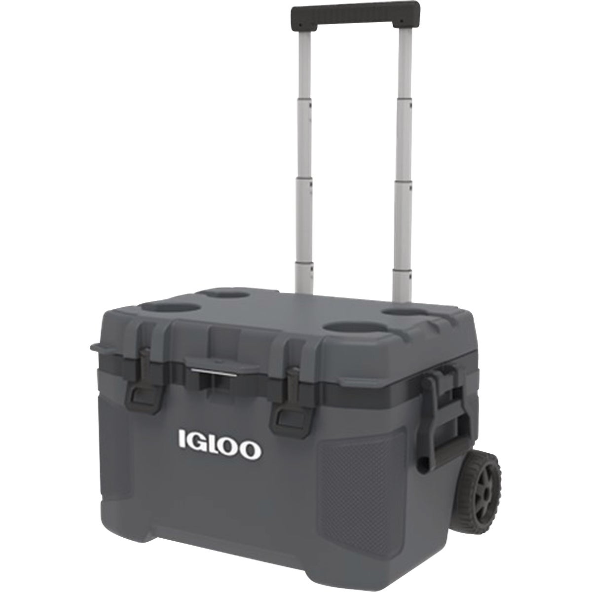 Igloo TrailMate 52 Quart 2-Wheeled Cooler, Carbonite
