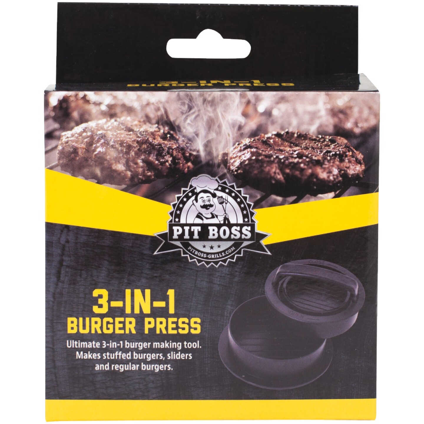 Pit Boss 5 In. Plastic 3-In-1 Hamburger Press Image 2