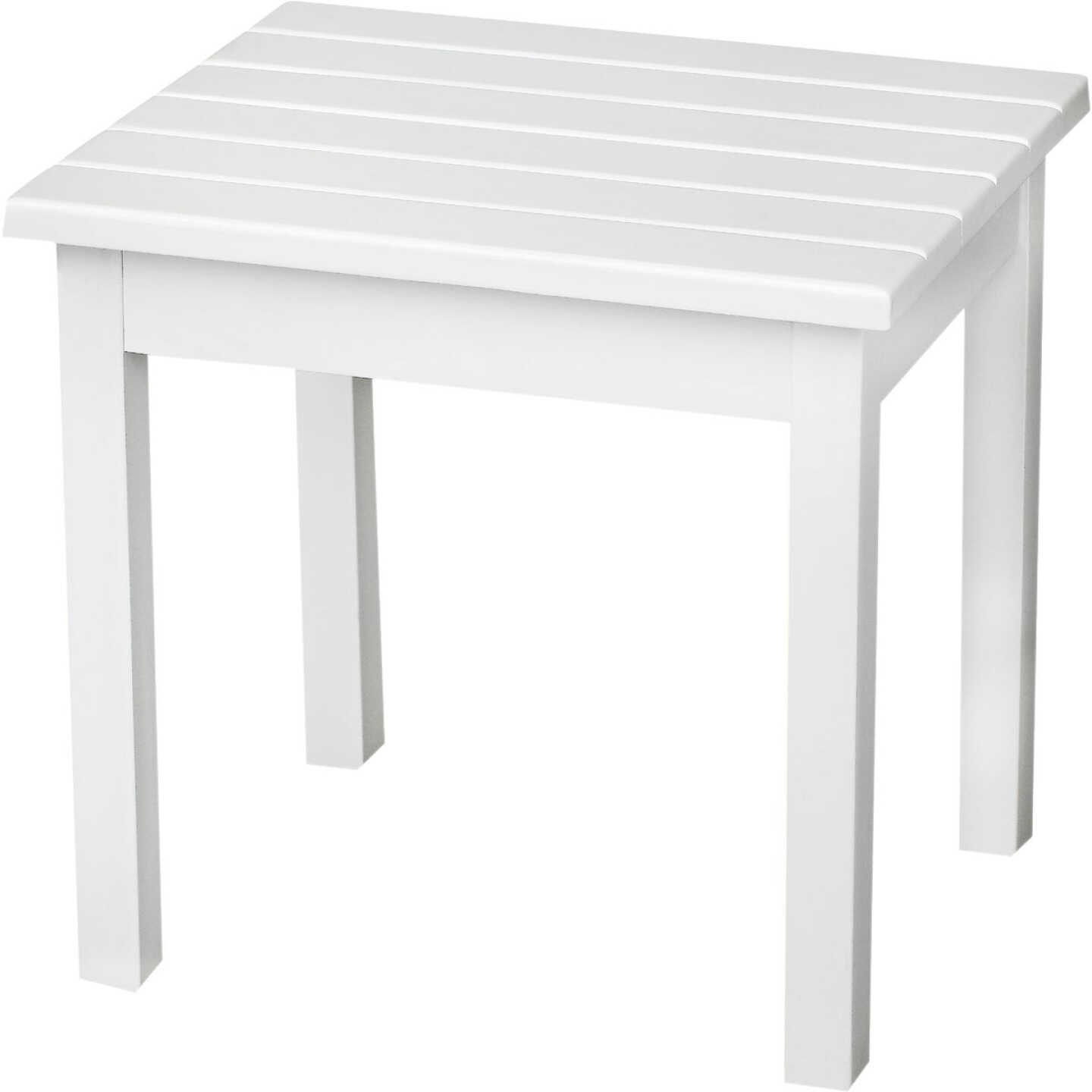 Hinkle Chair Company Cumberland Rectangle White Wood Side Table Image 1