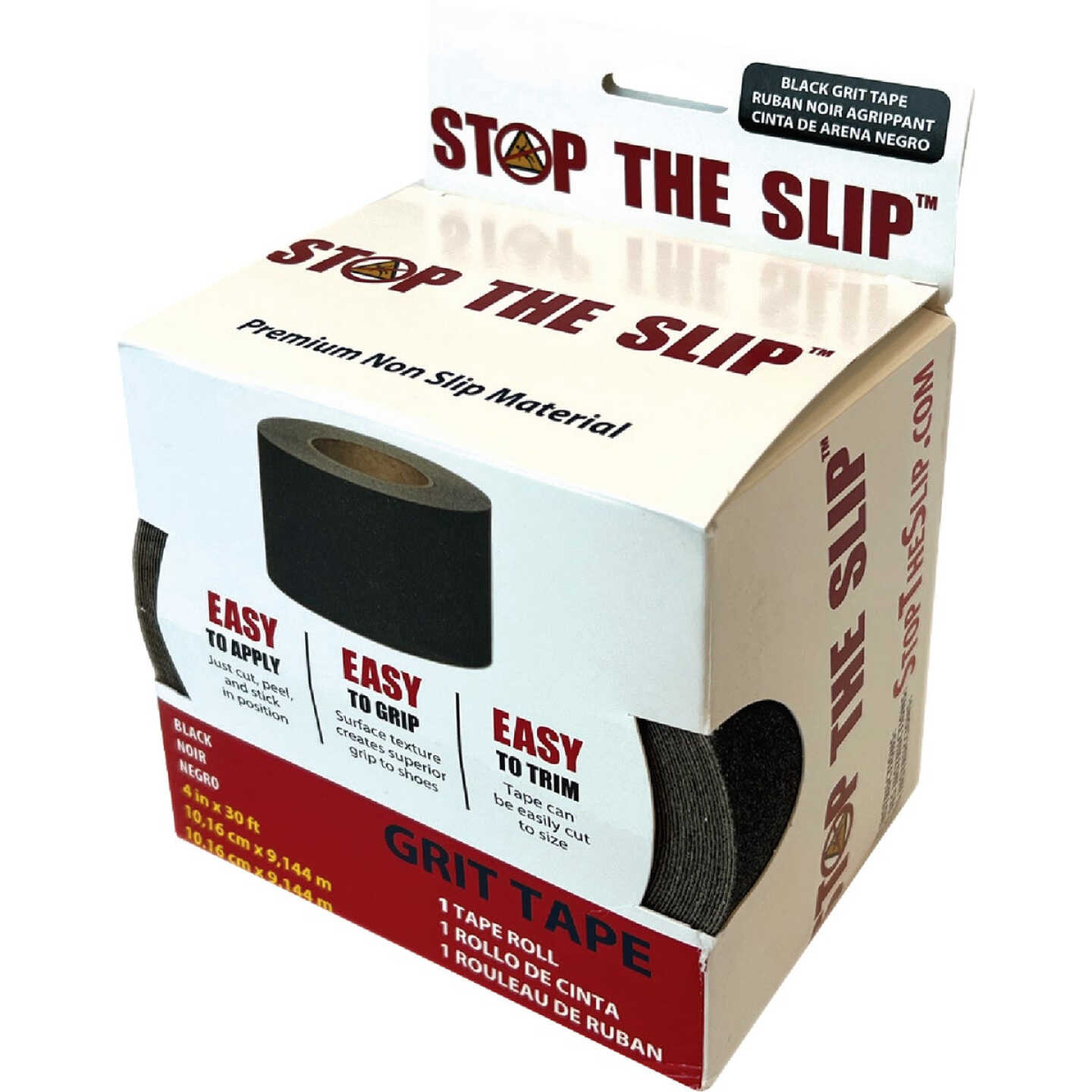 Stop The Slip 4 In. x 30 Ft. Black Non-Slip Grit Tape Image 2