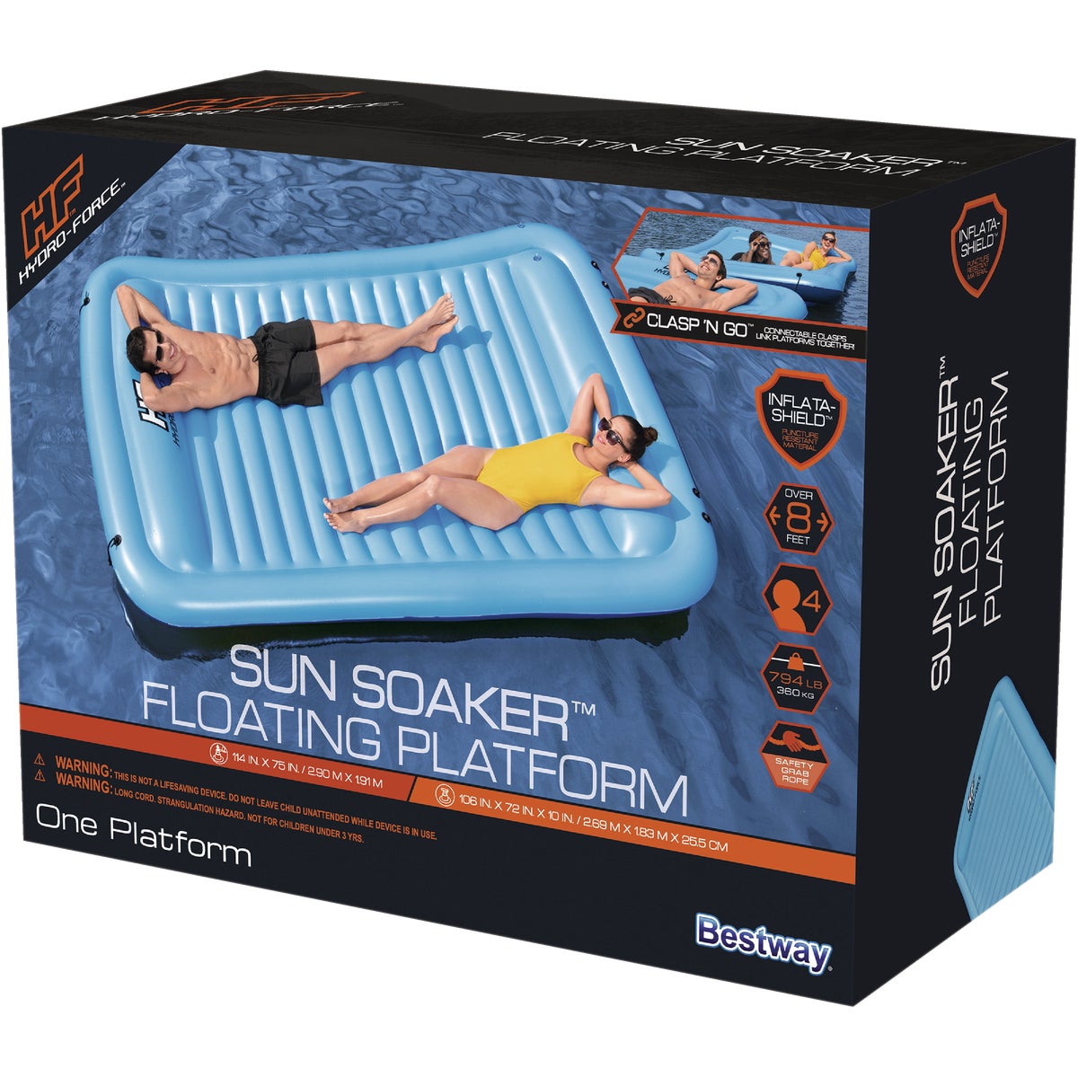 Hydro-Force Sun Soaker Giant Inflatable Floating Platform Image 3