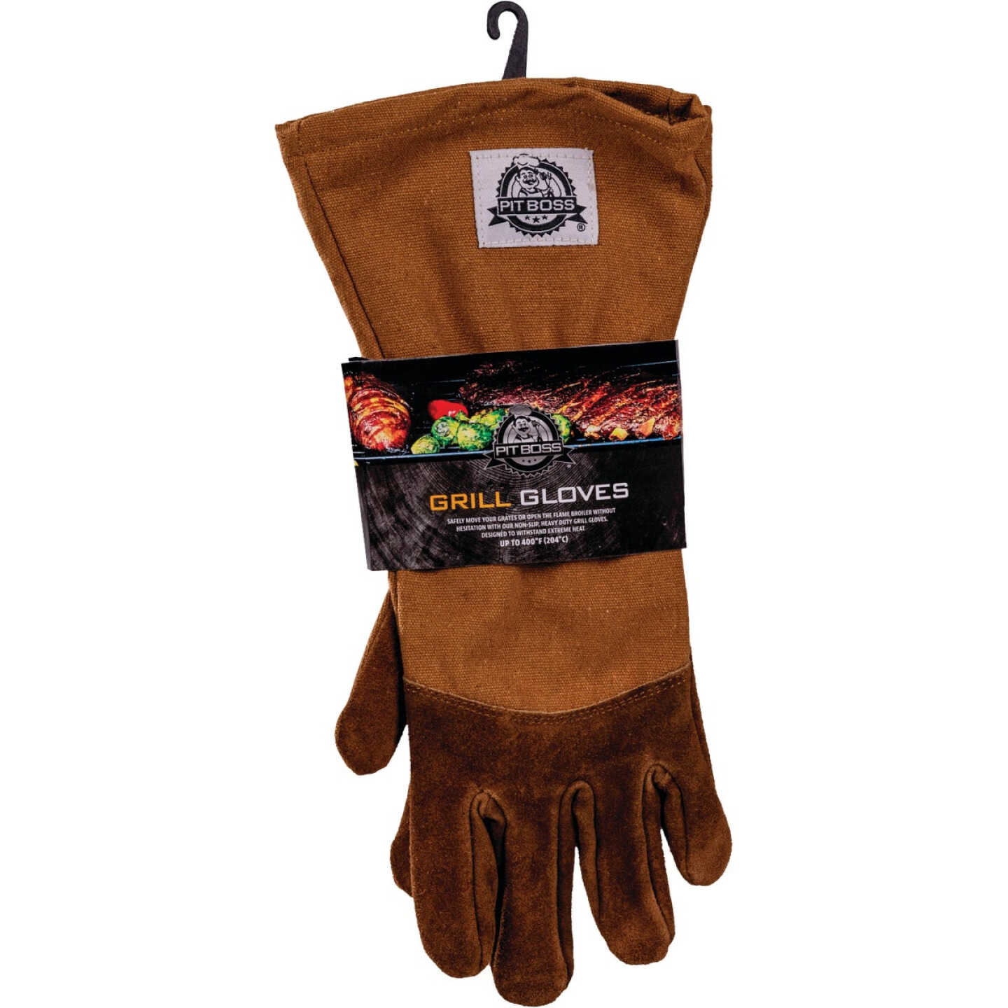 Pit Boss 1 Size Fits Most Tan Heavy-Duty BBQ Grilling Gloves (1-Pair) Image 2