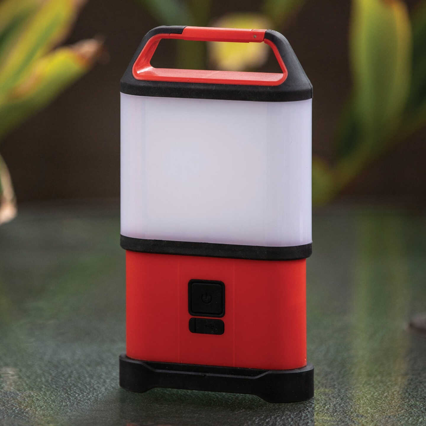 Life Gear Storm Proof Red & Black ABS LED Collapsible Lantern Image 2