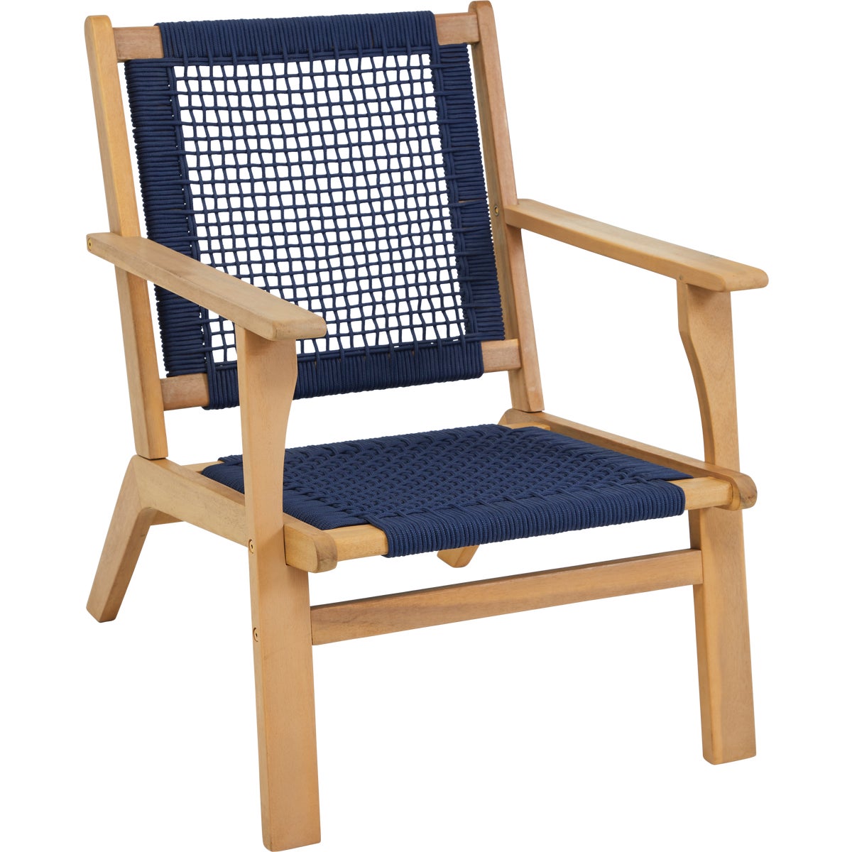 3-Piece Navy Acacia Wood Chat Set Image 3