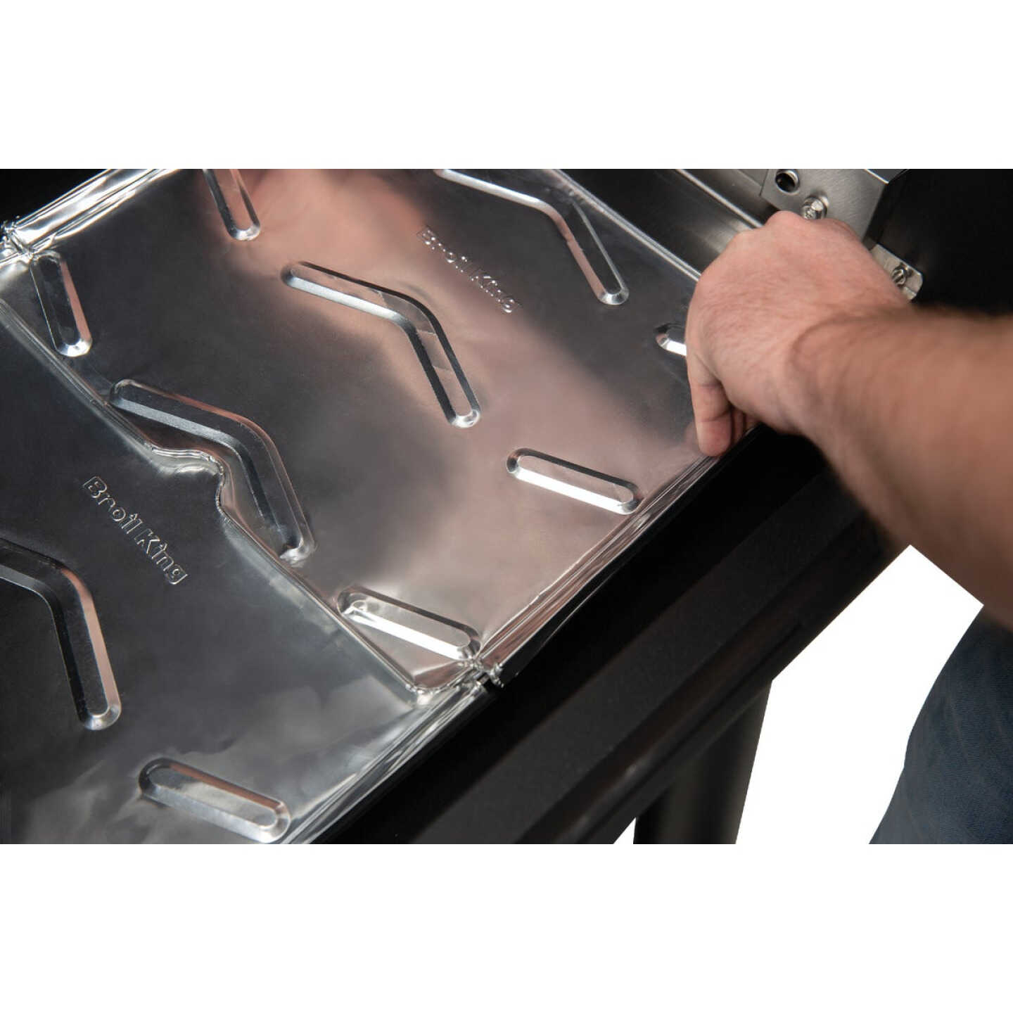 Broil King 10.5 In. x 12 In. Aluminum Pellet Grill Drip Pan Liner Image 2