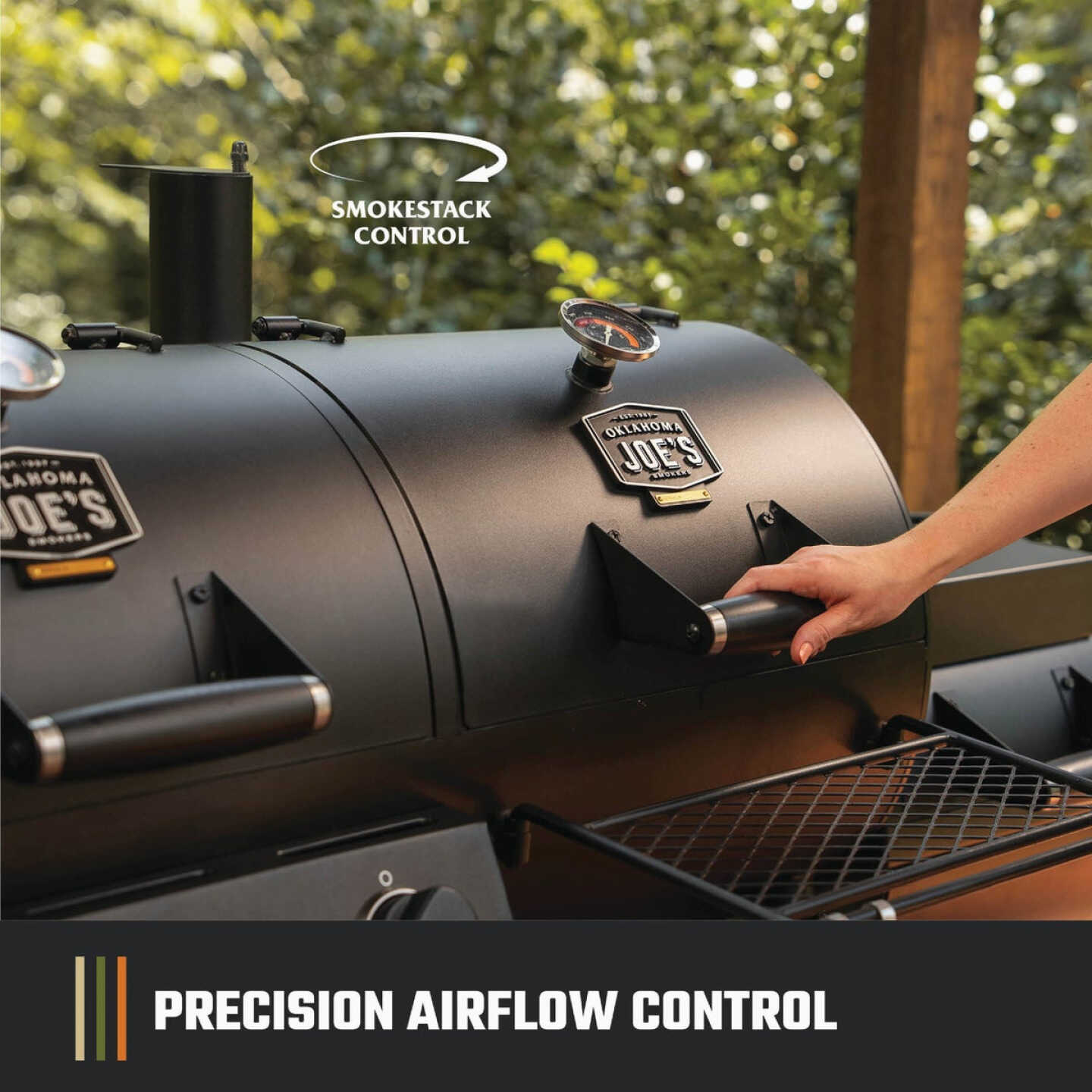 Oklahoma Joe's Canyon Combo Charcoal/Gas Smoker & Grill Image 7