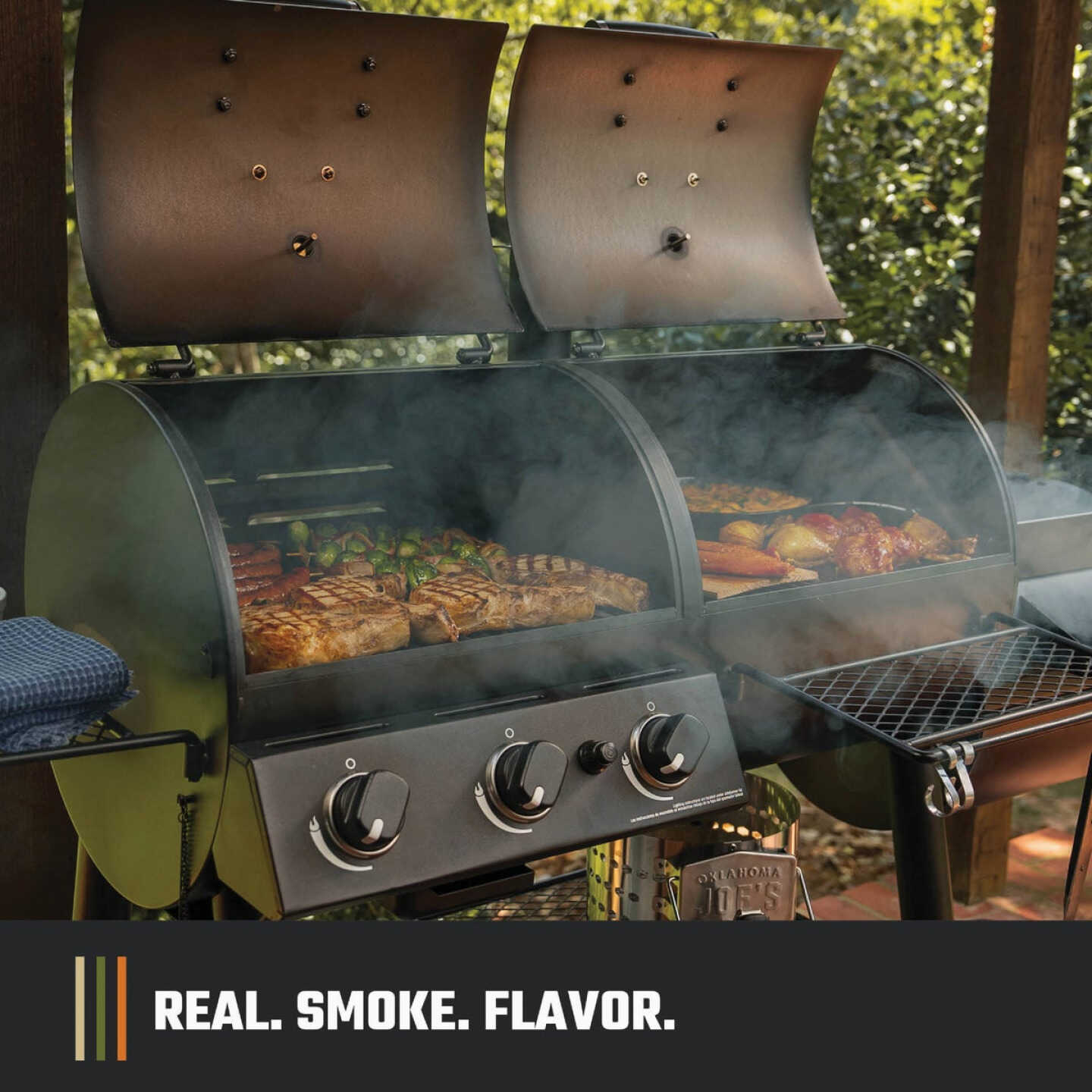 Oklahoma Joe's Canyon Combo Charcoal/Gas Smoker & Grill Image 2