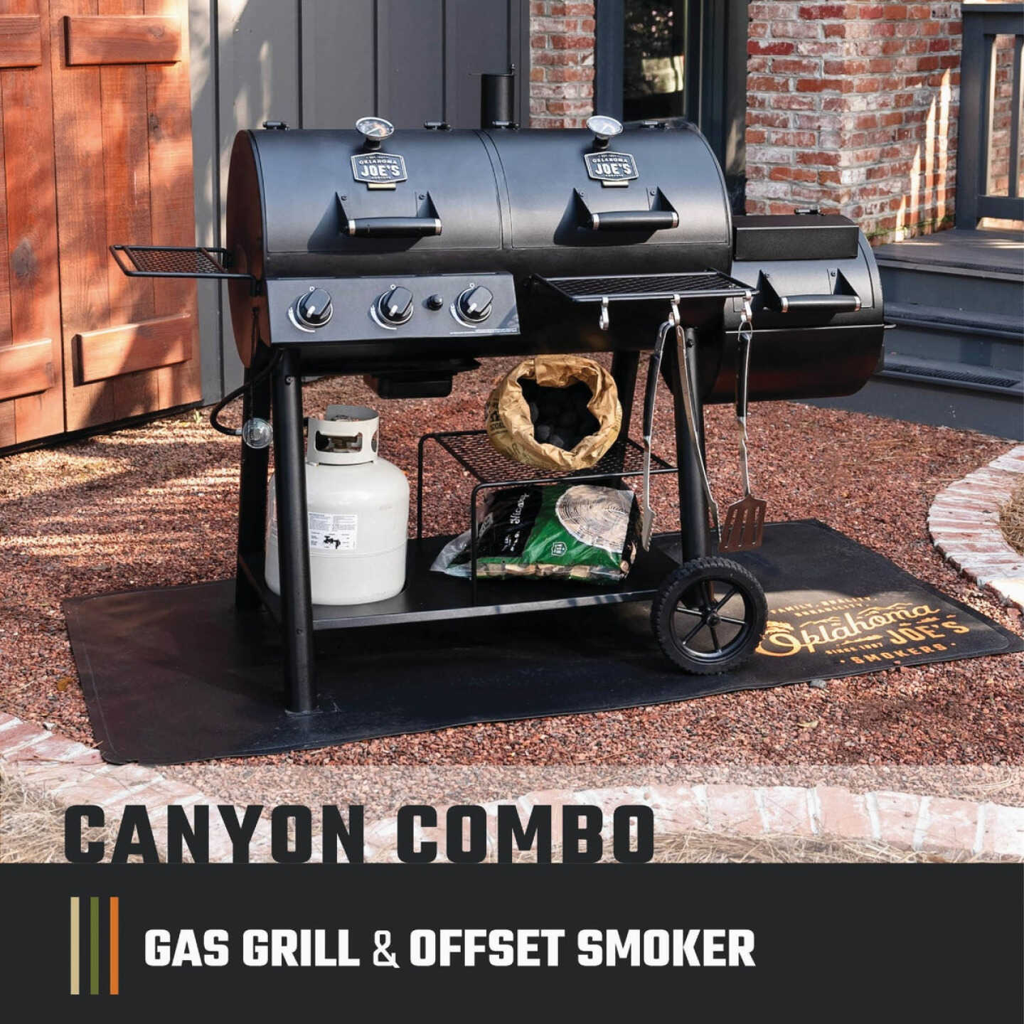 Oklahoma Joe's Canyon Combo Charcoal/Gas Smoker & Grill Image 3
