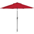 Cabana Beach 9 Ft. Aluminum Pole Red Formosol Market Umbrella Image 1