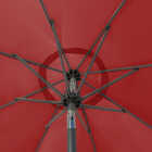 Cabana Beach 9 Ft. Aluminum Pole Red Formosol Market Umbrella Image 5