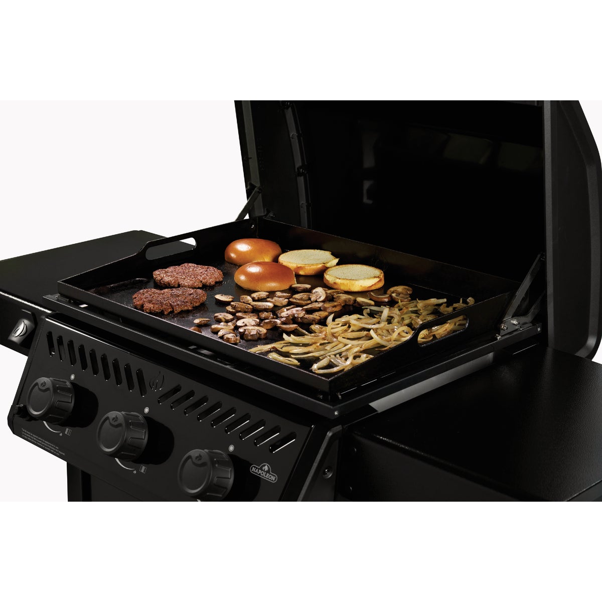 Napoleon Freestyle 24 In. 3-Burner Pre-Seasoned Non-Stick Natural Gas Griddle Image 3