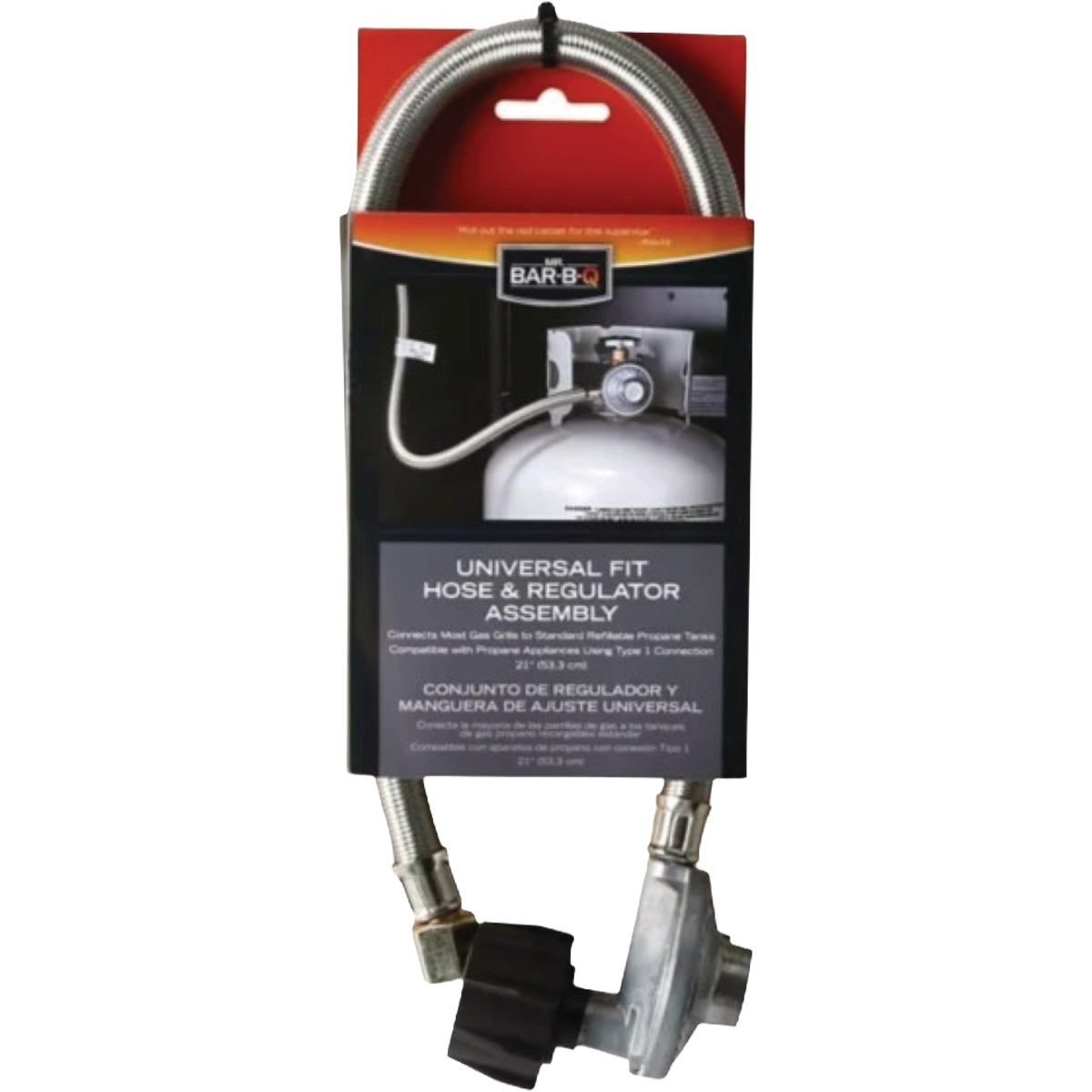 Mr. Bar-B-Q Universal Gas Line Hose & Regulator Image 1