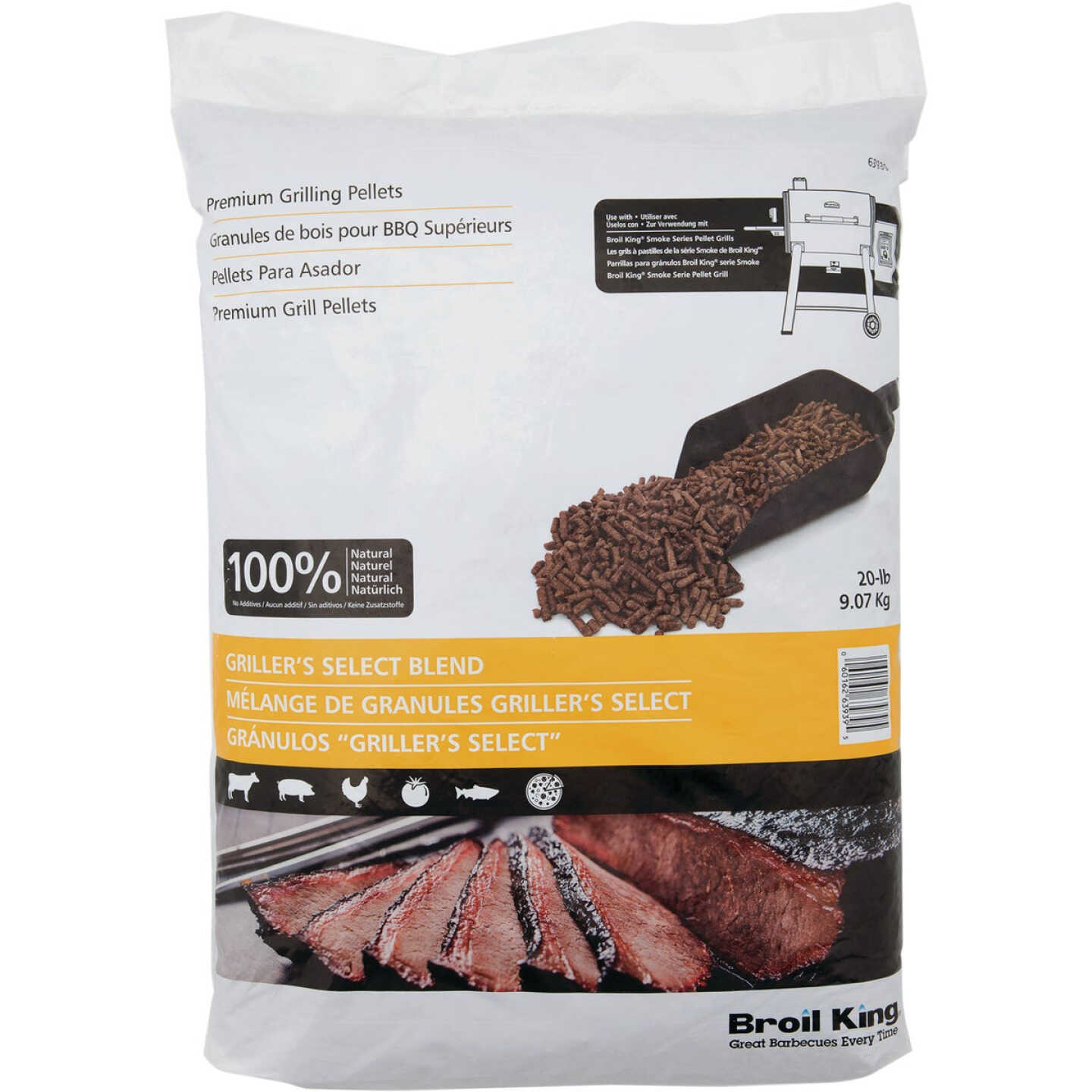 Broil King 20 Lb. Maple, Oak, & Cherry Griller's Select Blend Wood Pellet Image 1