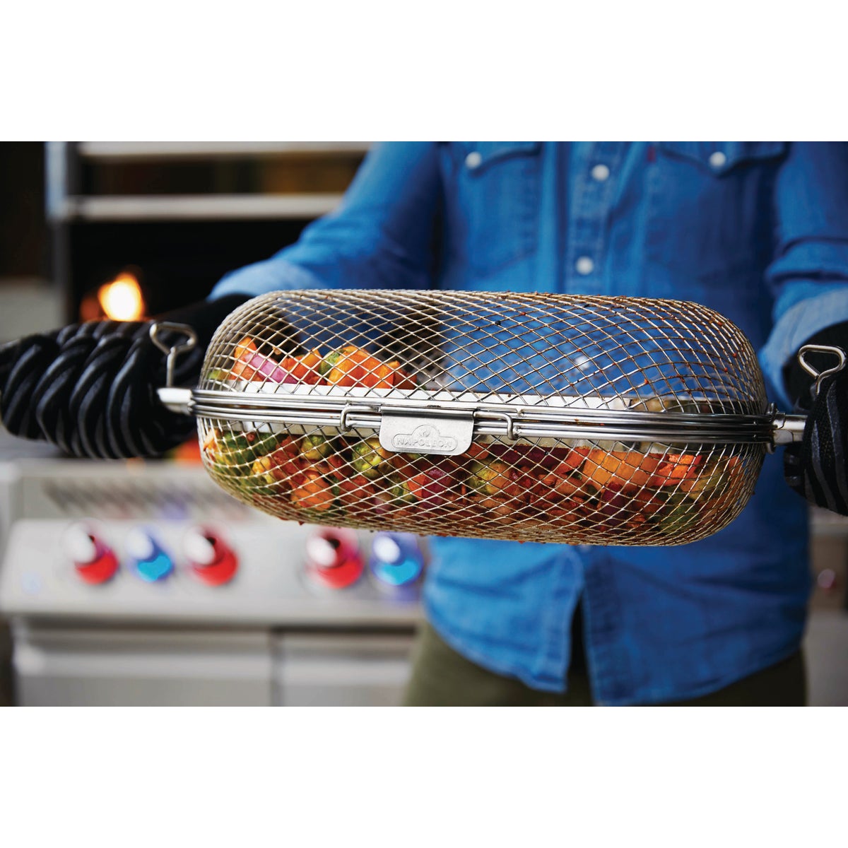 Napoleon Rotisserie Grill Basket Image 4