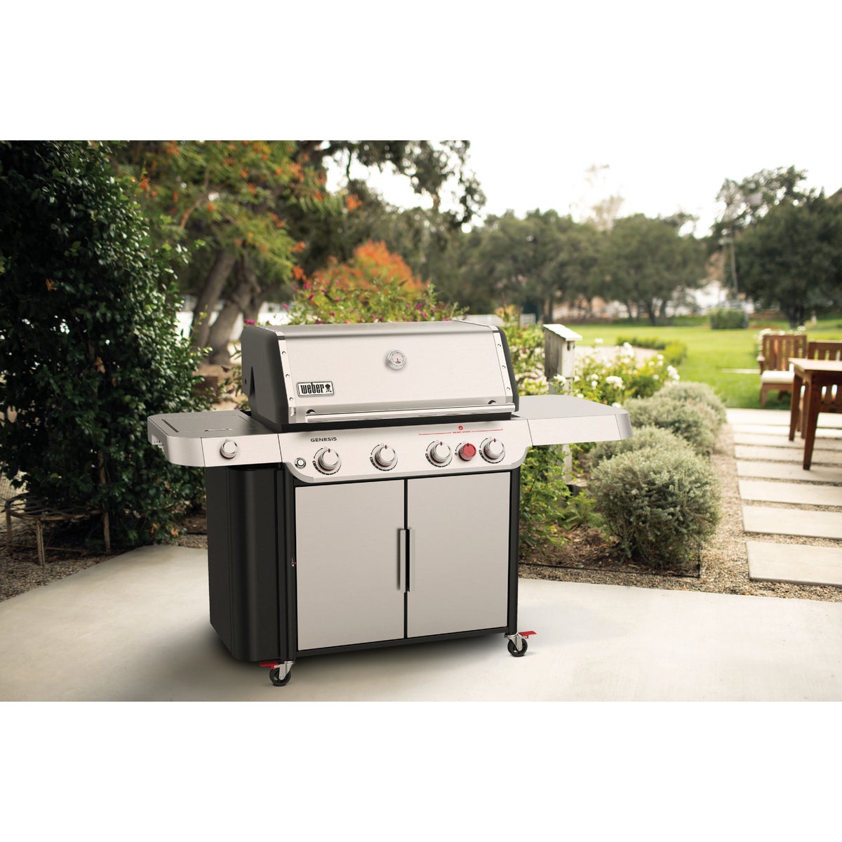 Weber Genesis S-435 4-Burner Liquid Propane Gas Grill, Stainless Steel Image 2
