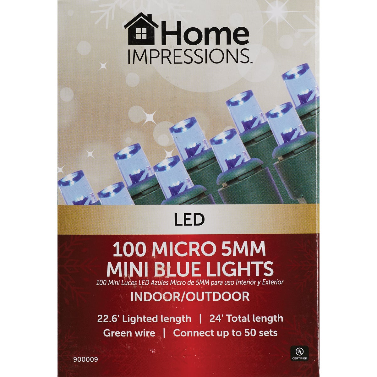 Home Impressions Blue 100-Bulb Micro 5MM Mini LED Light Set Image 2